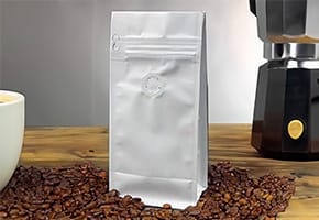 Envase con valvula para almacenar café