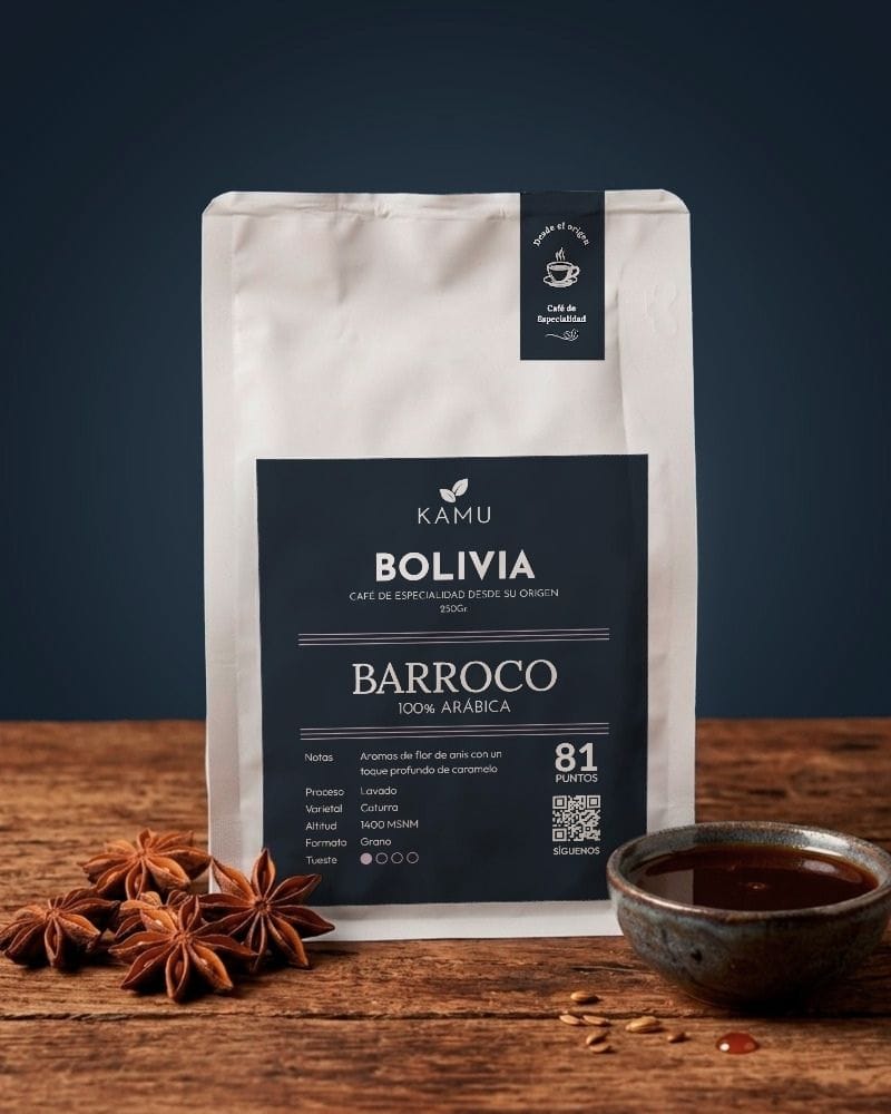 Café de especialidad Bolivia Barroco 81 puntos SCA - KAMU