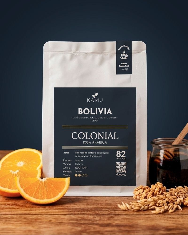 Café suave especialidad Bolivia Colonial 82 puntos SCA - KAMU
