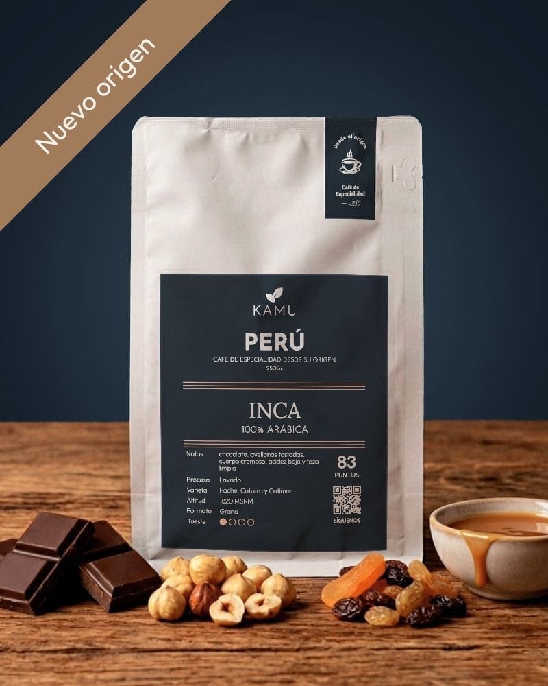 Café de especialidad Inca Perú 84 puntos SCA - KAMU