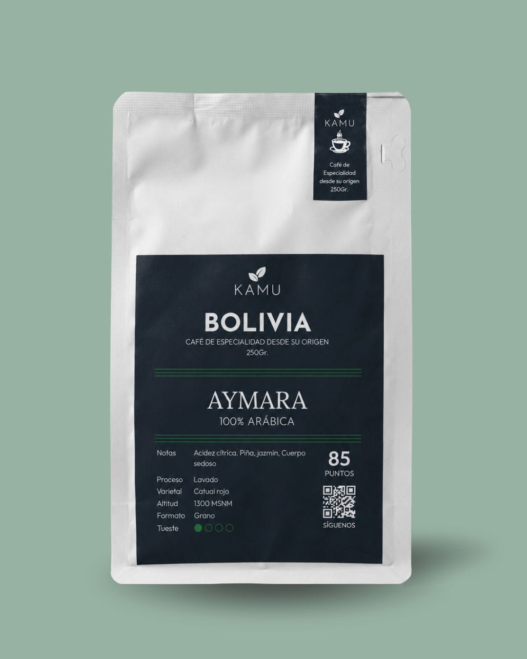 Café arábica Bolivia especialidad Aymara 85 puntos SCA - KAMU